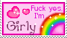 Stamp: Fuck yes I'm girly