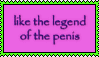 Stamp: like the legend of the penis