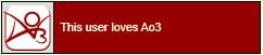 Userbox: This user loves Ao3