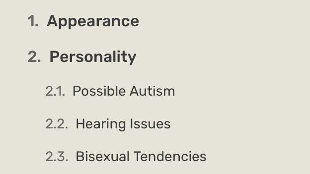 Possible Autism, Hearing Issues, Bisexual Tendencies