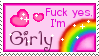Stamp: Fuck yes I'm girly