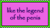 Stamp: like the legend of the penis